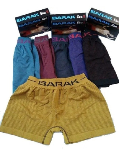 Pack 4 Boxer Calzoncillo Hombre Rayado  Algodón Sin Costura