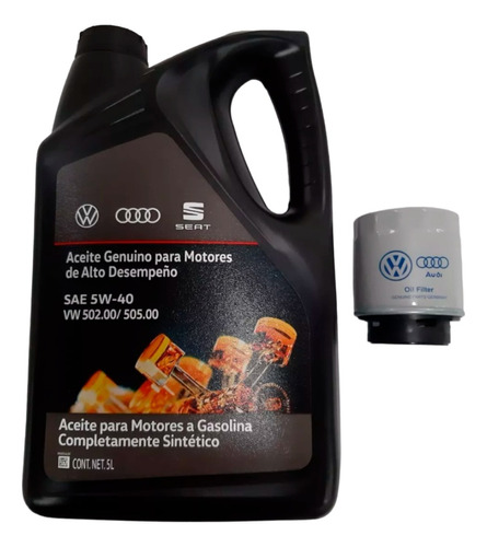 Kit Cambio De Aceite Vw Vento 1.6 Lts. 13-20 Original