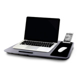 Mesa Para Laptop Acojinada Soporte Celular Con Mousepad Color Gris