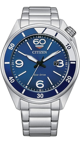 Reloj Citizen Sport Blue Dial Ecodrive  Aw1711-52l