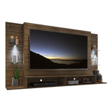 Painel Com 2 Leds E Suporte Para Tv Até 60´´fg3677 Madeirado