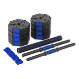 Set De Mancuernas 10 Kg Azul 