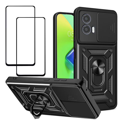 Funda Para Moto Carcasa Con Protector De Cámara + 2 Mica