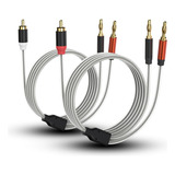 Cable Adaptador Hosongin , Rca A Banana Machos, 1 M , X2