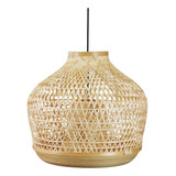 Lampara De Techo Colgante Bamboo Fibras Naturales Tendencia