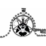 Collar Pleateado Baphomet, Satanismo, Ocultismo