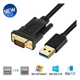 Cable Adaptador Usb A Vga . Pies   M Compatible Con Mac...