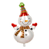 Globo Metalico De Navidad Mini Muñeco De Nieve 22cmx44cm