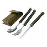 Set Cubierto Outdoors Tenedor,cuchillo,cuchara Plegable