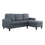 Sala Estella Izquierda Gris Pieza Sillon Sala Mueble Sofa