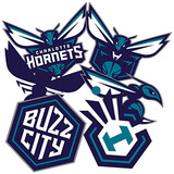 Pegatina Oficial Licencia De Nba De   Hornets, Vinilo, ...