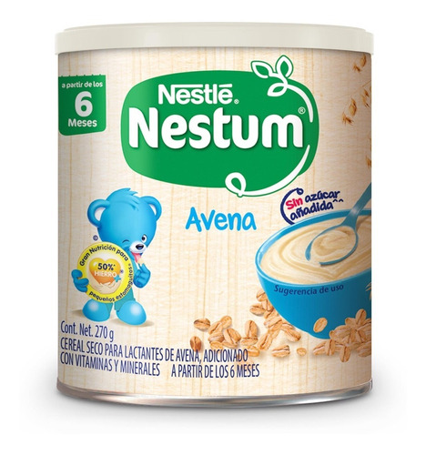 Cereal Nestum Avena Sin Azúcar Etapa 1 270 Gr