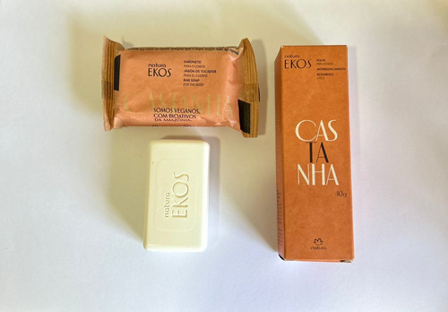 Kit Natura Ekos Castanha 1 Sabonete 100g + 1 Creme Mãos 40g