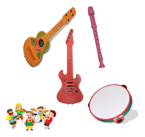 Instrumentos Musicais Infantil Kit Para Prendas & Festas 