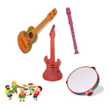 Instrumentos Musicais Infantil Kit Para Prendas & Festas 