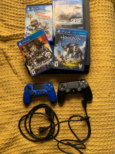 Playstation 4 Pro 1tb + 2 Controles + 4 Juegos + Cable Hdmi