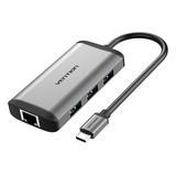 Adaptador Hub Otg Usb C Rj45 Hdmi Apple Macbook Samsung Dex