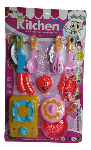 Juego De Set De Sarten Mas Utencillos Kitchen Niños Juguete