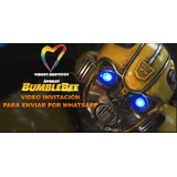 Transformers Bumblebee Video Invitación Por Whatsapp