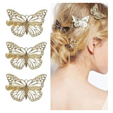 X4 Pinzas Para El Cabello Estilo Mariposa 