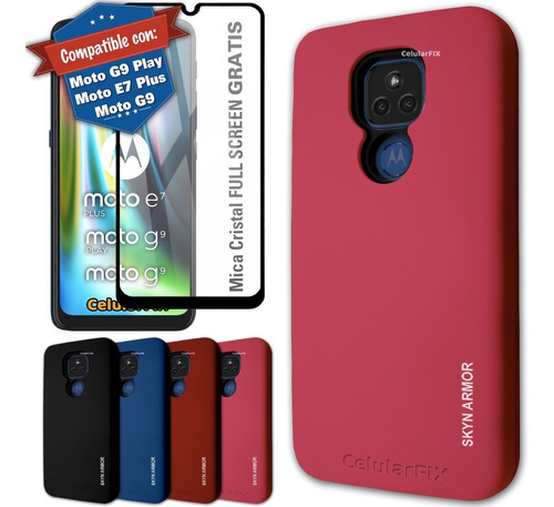 Funda Premium P/ Moto G9 - G9 Play - E7 Plus + Mica