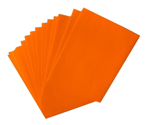 Papel Autoadherible Radiante Naranja Carta 500h Paq