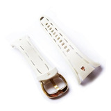 Malla Banda Correa Para Reloj Timex Blanco Dorado Tw5m05800