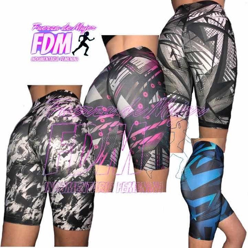 Combo 3 Ciclistas Lycra Sublimada Talle 1 Al 5 Envío Gratis!