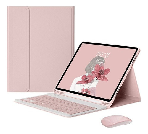 Funda Con Teclado Y Mouse Para iPad Air 5 10.9 2022 A2588