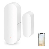 Sensor De Puerta Wifi: Compatible Con Tuya/smart Life, Alexa