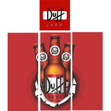 Adesivo Envelopamento Geladeira Cerveja Duff Simpsons Homer