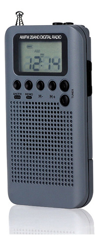 Hrd-104 Radio Estéreo Digital De Bolsillo De 2 Bandas Am/fm