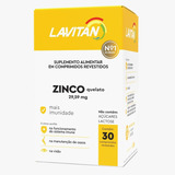 Lavitan Zinco Quelato 29,59mg 30 Comprimidos Maior Imunidade