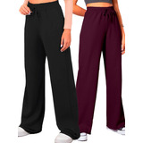 Calça Pantalona Kit 2 Peças Plus Size Moderna Fashion Larga