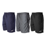 Kit 3 Short Masculino Tactel Tamanho Gigante Grande Elástico