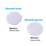 Monedas Velcro, Adhesivo Al Dorso 15mm, Paquete X 120 Pares