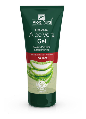 Aloe Pura - Gel De Aloe Vera + Arbol De Te | 6.8 Fl Oz