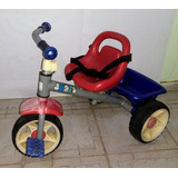 Triciclo Pedal Antigo Brinquedos Bandeirante Smart C/ Cinto