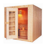 Cabina Sauna Tradicional Pre-fabricada Madera Pino 8m3