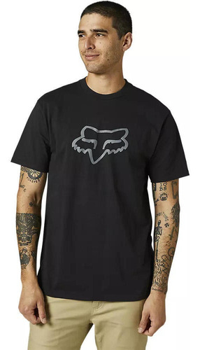 Polera Lifestyle Legacy Head Negro/gris Fox