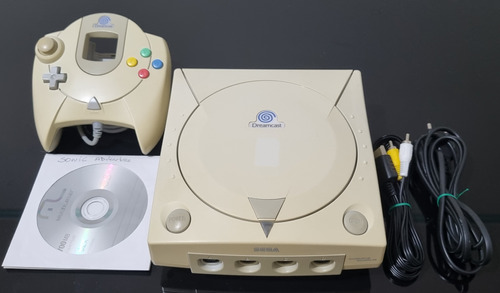 Console Sega Dreamcast Va1, Completo + 3 Jogos.