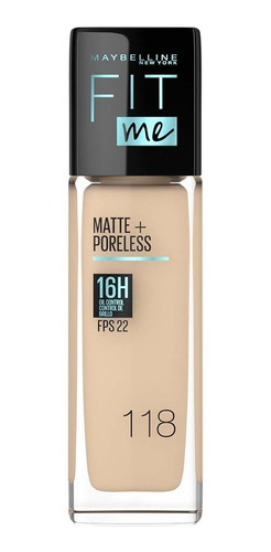 Base De Maquillaje Fit Me Matte Maybelline-118 Light Beige