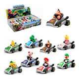 Super Mario Bros Kart Pull Back Car Figura Juguete Regalo 