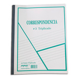  Ape Correspondencia Nº 3 Triplicado 50 Hojas  Rayadas Unidad X 1 28cm X 22cm