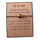 Pulsera Ojo De Tigre  Piedra Natural Hilo Amuleto Protección