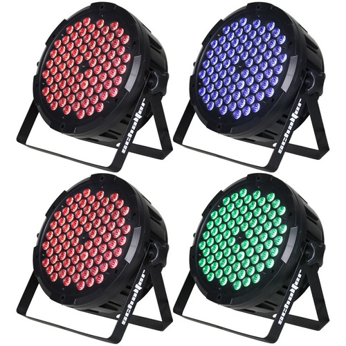 Par 80 Led Cañon 80x5w Rgb 3 En 1 Dmx Luz Disco Pack 4 Pieza