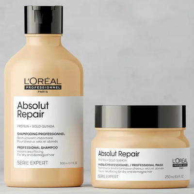Loreal Absolut Repair Kit Shampoo + Mascara | Envío gratis