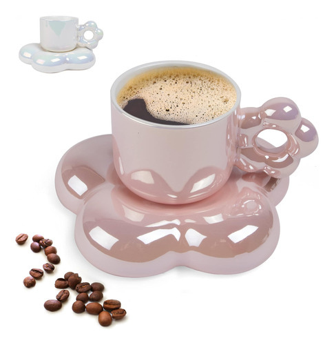 Taza Cloud Con Posavasos Para Café Y Té Con Creative Para El