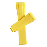 Extensible Rolex Caucho Rubber B  Amarillo  20mm Foto Real