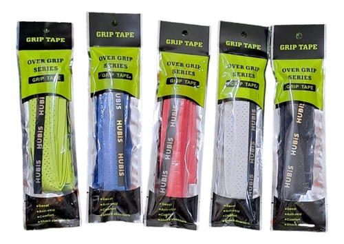 Pack De 5 Cubre Grip Padel Tenis Perforados Relieve 